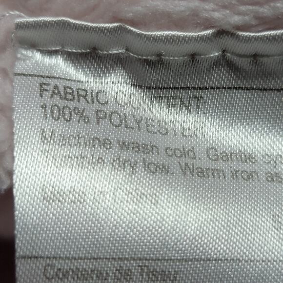 Light Pink Textured Infant Blanket - 30" x 39" - Picture 4 of 4